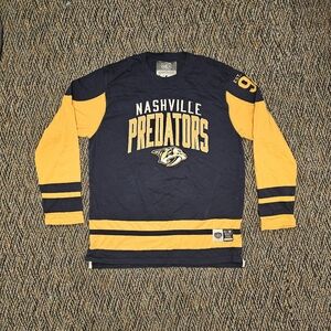 Old Time Hockey Causeway Collection NHL Nashville Predators Jersey Shirt Mens XL